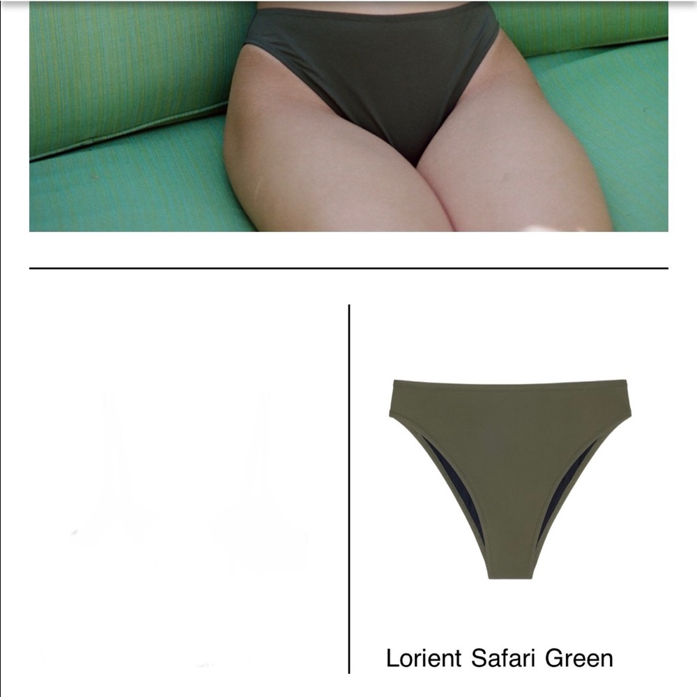 Fisch High Rise Green bikini bottom
